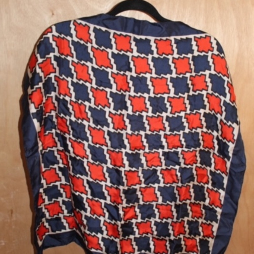 Red White Blue Echo Silk Scarf